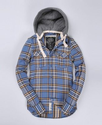極度乾燥 superdry Lumberjack Hooded Shirt jacket brad 襯衫 格紋 連帽 重磅 外套 夾克 現貨 A&amp;F AE