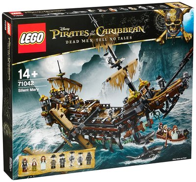 新風小鋪-LEGO樂高71042加勒比海盜 黑珍珠 沉默瑪麗號大帆船模型積木玩具