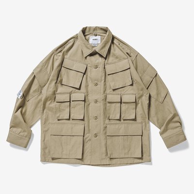 現貨☆HAru☆ WTAPS 20AW MODULAR LS COTTON RIPSTOP 三色八袋長袖襯衫