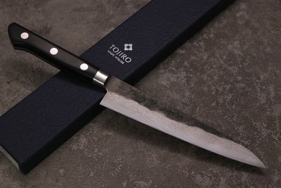 💖藤次郎💖【VG10 黑打 本鍛造 黑打小刀 15cm】日本製  廚房刀具 八煌刃物