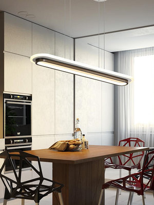 led長條燈辦公室吊燈超亮個性長方形吊線燈創意現代工作室餐廳燈_佳美優品