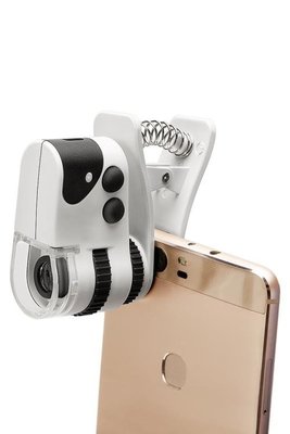 現貨熱銷-迷你手機顯微鏡放大鏡高清100倍帶燈200倍電子CFLP