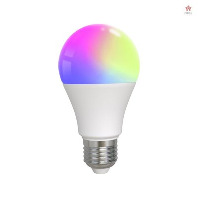 GOOGLE 塗鴉BT智能燈泡亮度和顏色可調燈E27燈泡兼容Alexa和谷歌助手-一點點