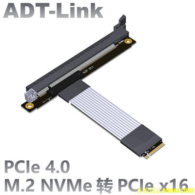天極TJ百貨【】ADT PCIE 4.0 M.2 NGFF NVMe STX主板顯卡延長線 轉 x16