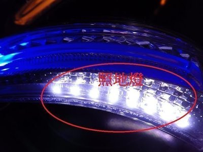 【小鳥的店】豐田 2010-2016 WISH 外銷藍光版 後視鏡 LED 燈化 方向燈 定位燈 小燈 照地燈
