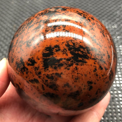 【二手】天然紅曜石球擺件一物一圖直徑7.6厘米重543克 玉石 天然 原石【久藏館】-3651