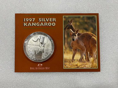 1997年澳大利亞袋鼠銀幣澳大利亞1997年袋鼠銀幣1盎司含