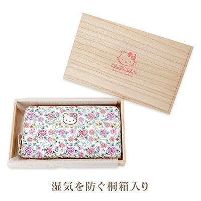 日本淺草文庫絕版品稀少限定款Hello Kitty長皮夾長夾長財布貓圖案，全新未拆只有一個。