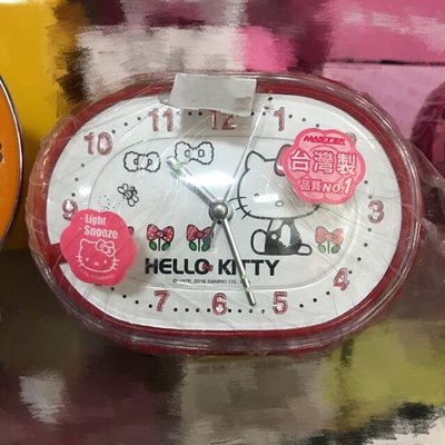 三麗鷗HELLO KITTY凱蒂貓掃秒貪睡音樂鬧鐘 指針鬧鐘 時鐘 座鐘