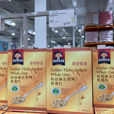 好市多代購-桂格黃金麩片燕麥片 1.7公斤