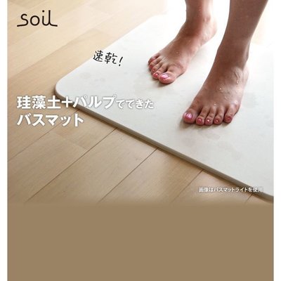 日本製 Soil x UCHINO GEM 蛭石珪藻土 大尺寸吸溼地墊 腳踏墊 乾爽地墊