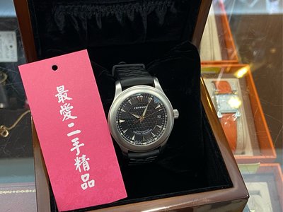 ☆最愛二手精品☆ CHOPARD L.U.C. Sport 2000 40mm 蕭邦銀色圓型黑錶面拼黑色橡膠錶帶自動錶手錶 XG1867