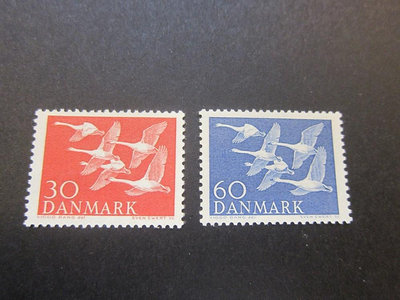 【雲品14】丹麥Denmark 1956 Sc 361-2 set MH 庫號#B529 13081