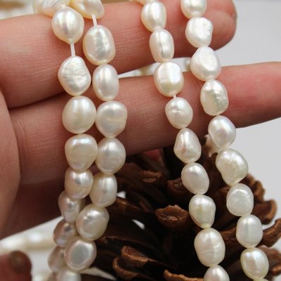 珍珠天然淡水珍珠散珠巴洛克異形兩面光珍珠diy飾品配件手工材料