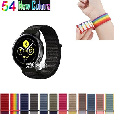 尼龍環錶帶, 適用於 Samsung Galaxy watch Active 2 40mm 44mm watch4 wa