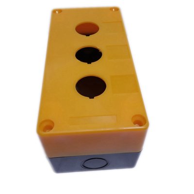 黃色BX3-22 按鈕開關盒控制按鈕盒三孔白色 3聯孔22 Button Boxes*心願雜貨鋪