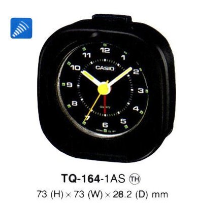 全新CASIO鬧鐘(美運公司)TQ-164有黑/白二色(日本製)