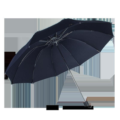 雨傘天堂傘雨傘純色十骨大傘折疊加大加固三折商務雙人晴雨兩用傘男士太陽傘