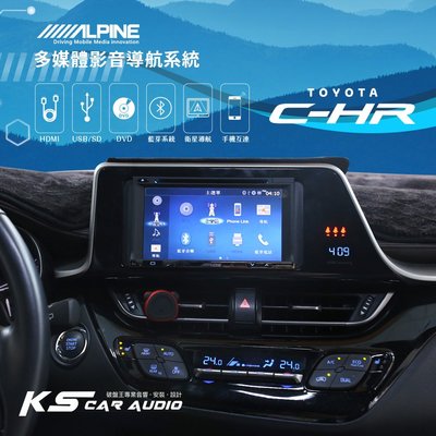 M1L【Alpine W710EBT 7吋螢幕智慧主機】TOYOTA CH-R 手機互連 Carplay CHR