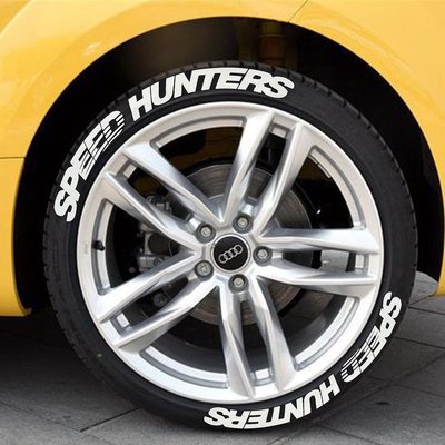 Speed Hunters連體輪胎字母貼紙汽車機車輪胎改裝裝飾貼適用於Toyota Sienta Altis
