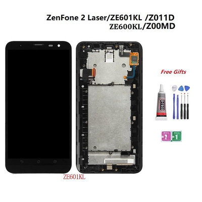 帶框螢幕總成兼容華碩 ZenFone 2 Laser ZE601KL Z011D ZE600KL Z00MD 屏幕總成