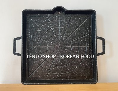 LENTO SHOP - 韓國進口 CoCoREX 方形烤盤 韓國烤盤 烤肉盤 不沾烤盤 排油烤盤 電磁爐可用