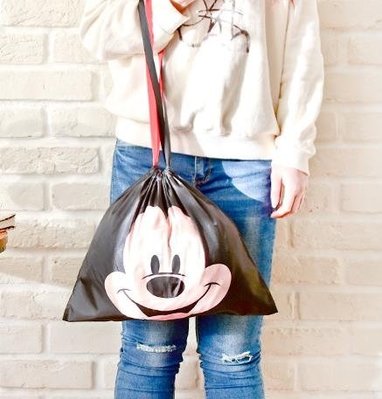 迪士尼雙面收納束口袋服裝包包LX韓國時尚週 韓國時尚週 全館免運