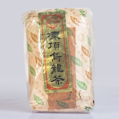 YUCD 電話6碼(35年左右)天一茗茶-凍頂烏龍茶一大包老茶葉(最早原裝紙袋1.3公斤包裝~紙質乾裂)190601-9