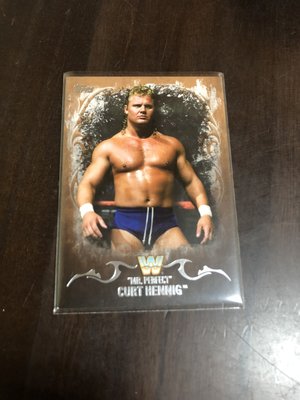 MR PERFECT CURT HENNIG WWE  職業摔角選手卡 限02/99