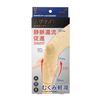 日本製  靜脈曲張  護膝套  可洗滌再使用  按腿部曲線調整 釋放腿部壓力  (M L 尺寸)
