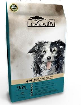 SNOW的家【免運】Livin Wild 野宴 無穀全齡犬飼料 放養鴨&草飼鹿 15LB/6.8KG (83460213