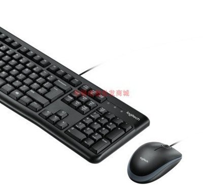 下殺-鍵盤羅技K120有線薄膜鍵盤鼠標USB筆記本電腦辦公家用MK120鍵鼠套裝