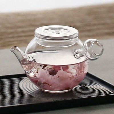 “正品” 日式手工加厚耐熱玻璃茶壺花茶壺過濾壺功夫茶具泡茶器