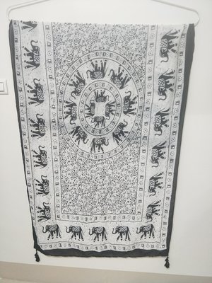 ~特佳雜貨舖~全新…泰國棉質大象圍巾