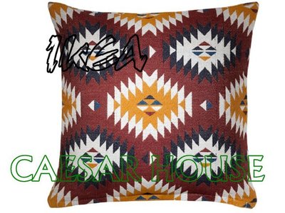 ╭☆卡森小舖☆╮【IKEA】FRANSINE 靠枕套, 彩色典雅時尚風 50*50 抱枕套-條紋造形-