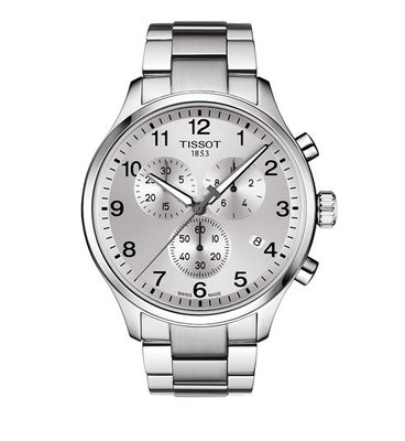 Tissot 銀色 銀面 天梭 經典 鋼帶 石英男腕錶 手錶 T1166171103700
