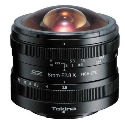 Tokina SZ 8mm F2.8 FISH-EYE MF 手動對焦 魚眼鏡頭 Fujifilm / Sony 公司貨