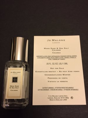 ☆~咖啡香~☆ Jo Malone 9ML (Wood Sage & Sea Salt 鼠尾草與海鹽)