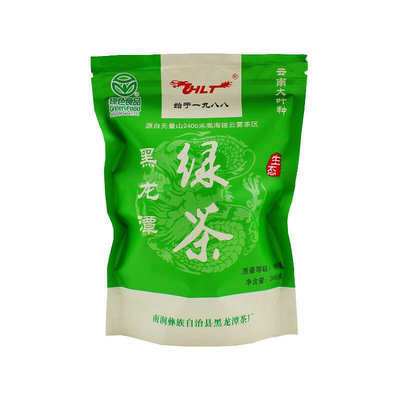2023年新茶HLT黑龍潭綠茶200克云南源頭茶廠大葉種濃香型散裝綠茶
