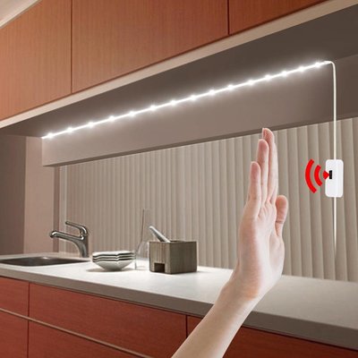 USB 5V 燈條 手掃揮舞開關感應 防水LED背光燈 LED電視 廚房燈-概念汽車