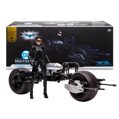 玩具研究中心 麥法蘭 DC 7吋 電影 黑暗騎士 蝙蝠機車載具 BatPod 及貓女 現貨