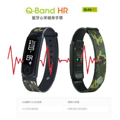 【eYe攝影】免運 i-gotU Q66HR Q-66HR Q-Band藍牙心率健身手環 心率監測 防潑水運動 雙色