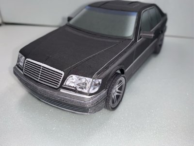 Mercedes-Benz  S600 黑色 紙模型 仿真 成品 紙紮 現貨 21cm*9.5cm*7cm