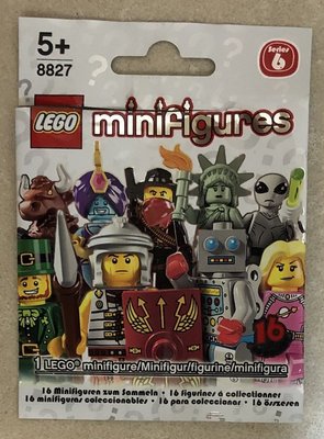 (JEFF) LEGO 8827 Minifigures 外袋 第六代 第6代 抽抽樂 人偶包