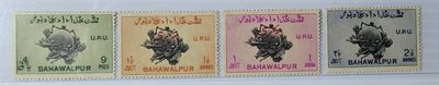 巴基斯坦郵票--1949年UPU25週年4全新票