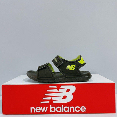 New Balance 小童 黑色 舒適 魔鬼氈 輕量 涼鞋 IOSPSDKL