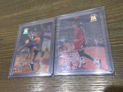 【NBA】1998-99 SkyBox Molten Metal SUPERNATURAL 芝加哥公牛 Jordan、洛杉磯湖人 Kobe 球員卡 共2張