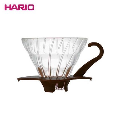 龐老爹咖啡「HARIO玻璃王V60 VDG-01 錐型玻璃濾杯+100入V60濾紙 」1~2人份 日本製 黑色 紅色