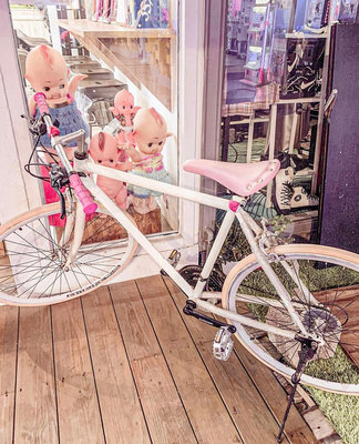 單車 粉紅色公路車 公路車 粉白色公路車 腳踏車 二手腳踏車 二手公路車 二手單車
