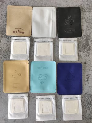自已動手做耳掛式咖啡(濾紙+外袋一組10入)日本進口濾紙+鋁箔外袋(一組)